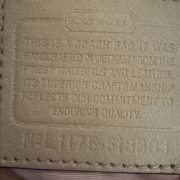 Coach Multicolor Soho Snaphead Sateen Shoulder Signature in Pink and Brown Bag. - Picture 9 of 9